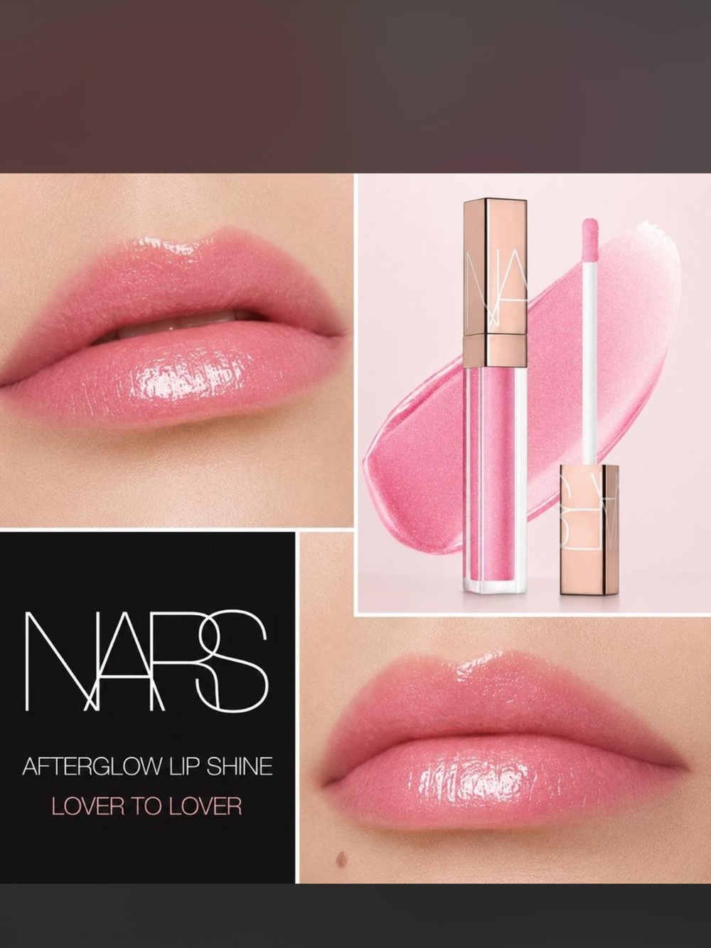 NARS Afterglow Lip Shine — Lover to Lover Pink Gloss